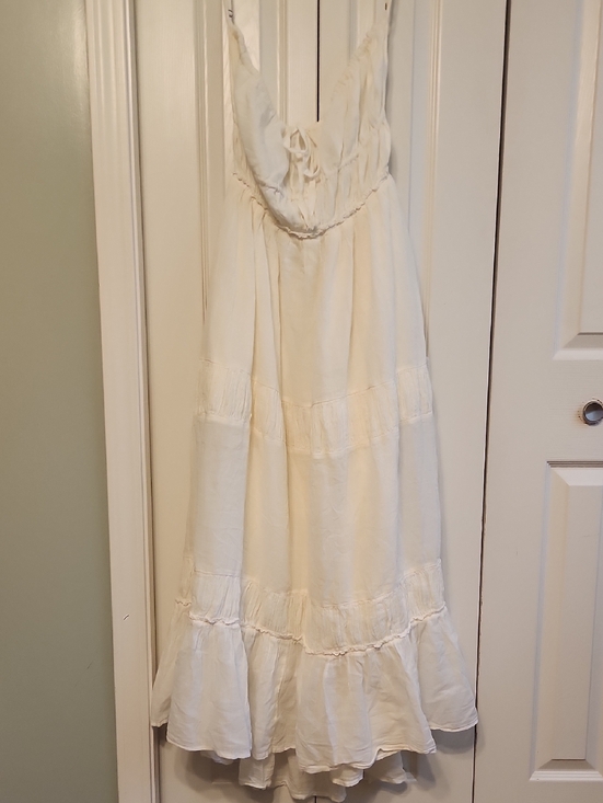 Free People Dresses & Skirts - Free People Taking Sides Tiered Cotton Maxi Dress Size L